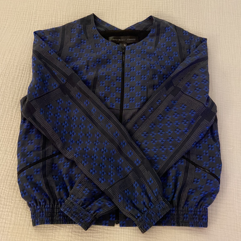 Theyskens Theory | Silk Printed Bomber Jacket